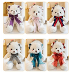 Superior Quality Cute Teddy Bear With Dress Plush Doll Stuffed Animals Kids Toys Room Decor, Christmas,VE Valentine Gifts Stevvex