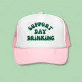 Support Day Drinking Trucker Hat Peachy Sunday