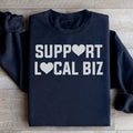 Support Local Biz Sweatshirt Peachy Sunday
