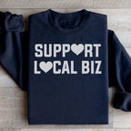 Support Local Biz Sweatshirt Peachy Sunday
