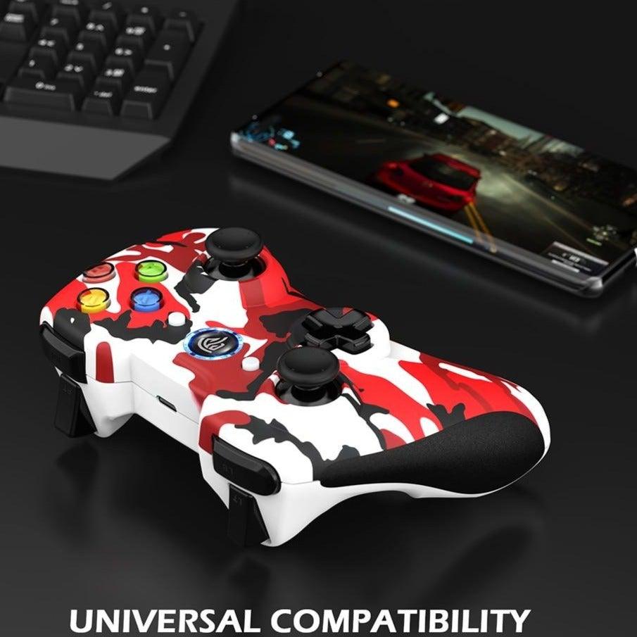 Sustainable Black And Red Wireless Joystick PC Controller Gamepad Simple Cool Joystick Compatible With TV Box Tablet Stevvex