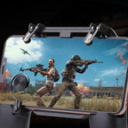 Sustainable Black Joystick Trigger Gamepad Controller Compatible With Smartphone Mobile Cellphone Portable Holder Quality Gaming Pads Stevvex