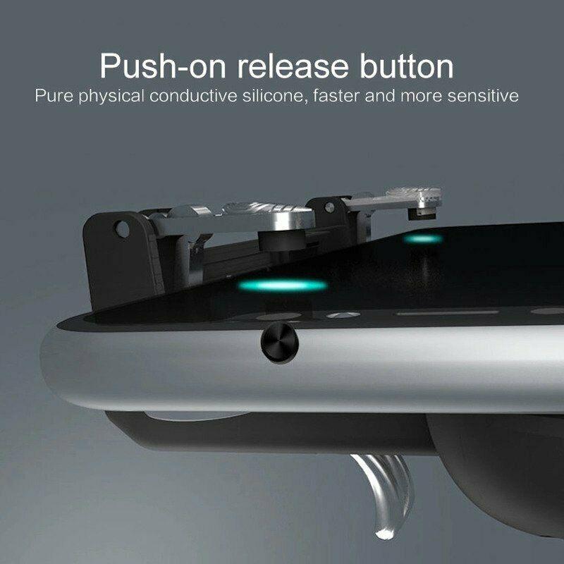 Sustainable Black Joystick Trigger Gamepad Controller Compatible With Smartphone Mobile Cellphone Portable Holder Quality Gaming Pads Stevvex