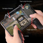 Sustainable Black Joystick Trigger Gamepad Controller Compatible With Smartphone Mobile Cellphone Portable Holder Quality Gaming Pads Stevvex