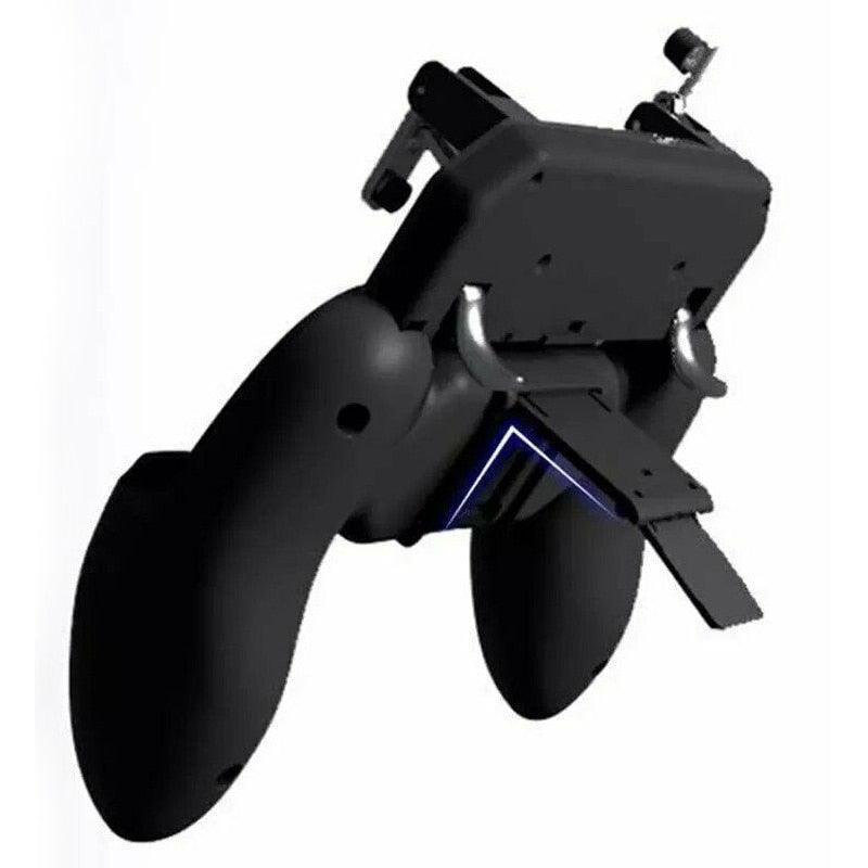 Sustainable Black Joystick Trigger Gamepad Controller Compatible With Smartphone Mobile Cellphone Portable Holder Quality Gaming Pads Stevvex