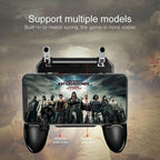 Sustainable Black Joystick Trigger Gamepad Controller Compatible With Smartphone Mobile Cellphone Portable Holder Quality Gaming Pads Stevvex
