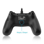 Sustainable Black Wired Dual Vibration Joystick Gamepad Controller Compatible With PC Monitor Laptop Stevvex
