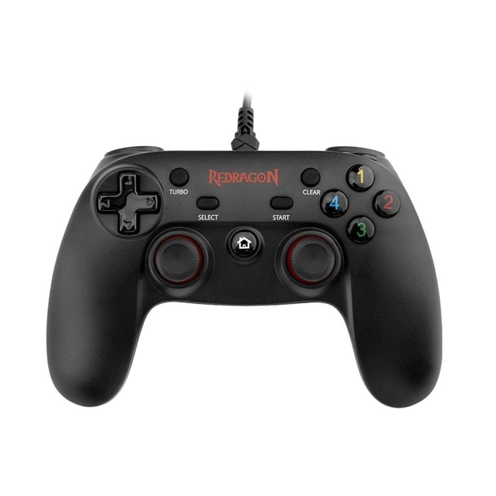 Sustainable Black Wired Dual Vibration Joystick Gamepad Controller Compatible With PC Monitor Laptop Stevvex