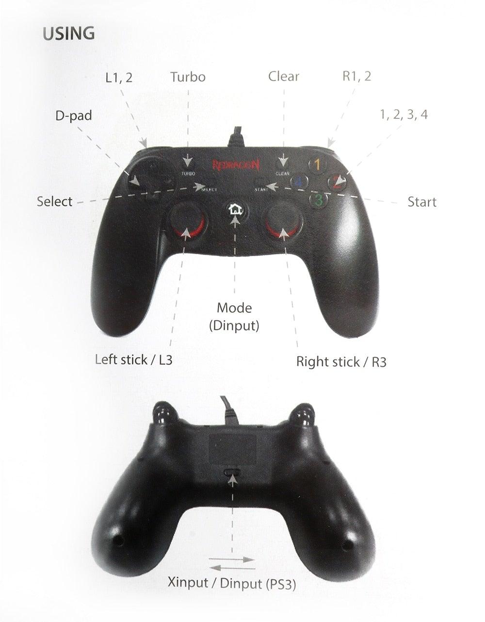 Sustainable Black Wired Dual Vibration Joystick Gamepad Controller Compatible With PC Monitor Laptop Stevvex