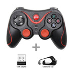 Sustainable White Wireless Joystick Gamepad PC Game Controller Support Bluetooth BT3.0 Compatible With Mobile Phone Tablet Wireless Controller Game Controller Gamepad Joystick Compatible With Slim 360 PC Windows 7 8 10 (White) Stevvex
