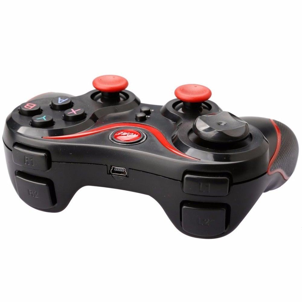 Sustainable White Wireless Joystick Gamepad PC Game Controller Support Bluetooth BT3.0 Compatible With Mobile Phone Tablet Wireless Controller Game Controller Gamepad Joystick Compatible With Slim 360 PC Windows 7 8 10 (White) Stevvex