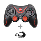 Sustainable White Wireless Joystick Gamepad PC Game Controller Support Bluetooth BT3.0 Compatible With Mobile Phone Tablet Wireless Controller Game Controller Gamepad Joystick Compatible With Slim 360 PC Windows 7 8 10 (White) Stevvex