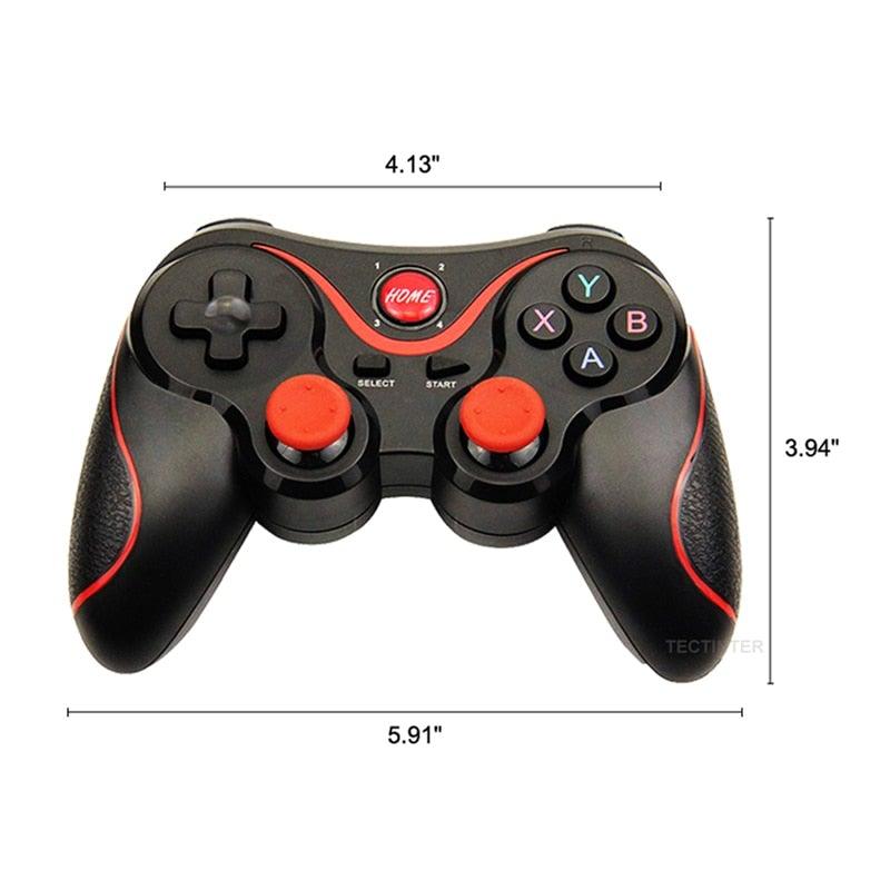Sustainable White Wireless Joystick Gamepad PC Game Controller Support Bluetooth BT3.0 Compatible With Mobile Phone Tablet Wireless Controller Game Controller Gamepad Joystick Compatible With Slim 360 PC Windows 7 8 10 (White) Stevvex