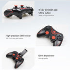 Sustainable White Wireless Joystick Gamepad PC Game Controller Support Bluetooth BT3.0 Compatible With Mobile Phone Tablet Wireless Controller Game Controller Gamepad Joystick Compatible With Slim 360 PC Windows 7 8 10 (White) Stevvex
