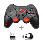 Sustainable White Wireless Joystick Gamepad PC Game Controller Support Bluetooth BT3.0 Compatible With Mobile Phone Tablet Wireless Controller Game Controller Gamepad Joystick Compatible With Slim 360 PC Windows 7 8 10 (White) Stevvex