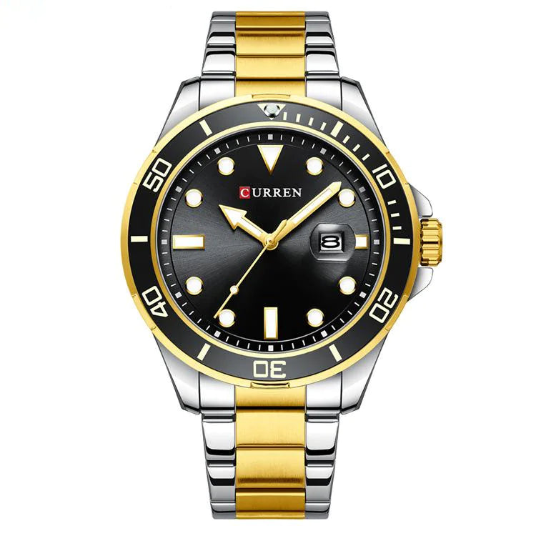 Men's large dial calendar watch Pi-Mart