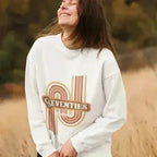 70's Retro Sweatshirt - Vintage Loose Fit Crewneck | Femstylo - SJB-DIAMOND ELITES