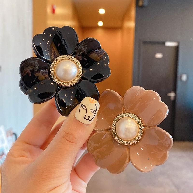 Sweet Flower Shape Hair Clips for Women Girls Hair Claw Chic Barrettes Claw Crab Hairpins Styling Bohemia Hair Jaw Clamps Medium Thick Hair Women Stevvex