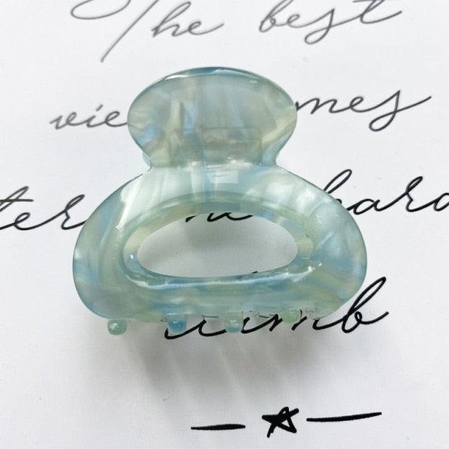 Sweet Mini Acetate Hair Clip for Women Girls Hair Claw Chic Barrettes Crab Hairpins Styling Claw Clips Fashion Hair Gorgeous Hair Accessories For Women Stevvex