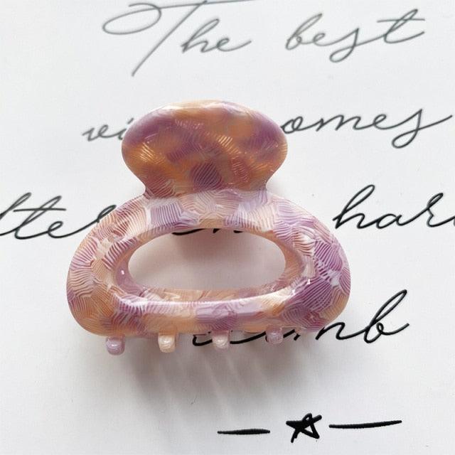 Sweet Mini Acetate Hair Clip for Women Girls Hair Claw Chic Barrettes Crab Hairpins Styling Claw Clips Fashion Hair Gorgeous Hair Accessories For Women Stevvex