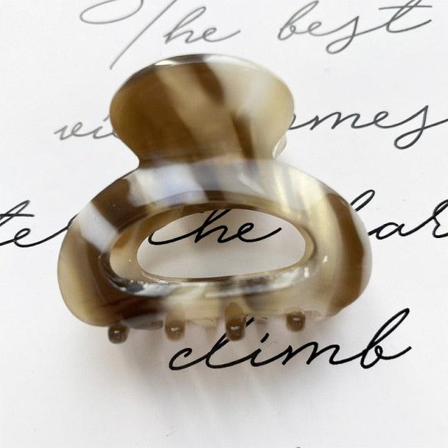 Sweet Mini Acetate Hair Clip for Women Girls Hair Claw Chic Barrettes Crab Hairpins Styling Claw Clips Fashion Hair Gorgeous Hair Accessories For Women Stevvex