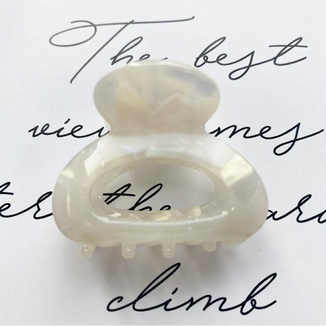 Sweet Mini Acetate Hair Clip for Women Girls Hair Claw Chic Barrettes Crab Hairpins Styling Claw Clips Fashion Hair Gorgeous Hair Accessories For Women Stevvex