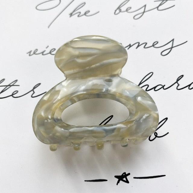 Sweet Mini Acetate Hair Clip for Women Girls Hair Claw Chic Barrettes Crab Hairpins Styling Claw Clips Fashion Hair Gorgeous Hair Accessories For Women Stevvex