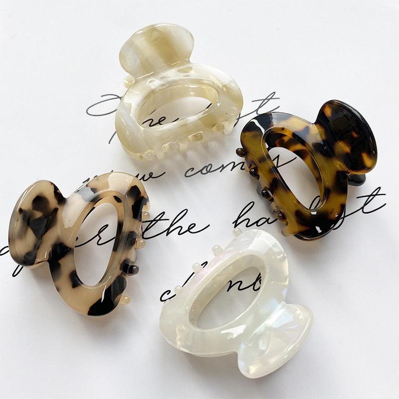 Sweet Mini Acetate Hair Clip for Women Girls Hair Claw Chic Barrettes Crab Hairpins Styling Claw Clips Fashion Hair Gorgeous Hair Accessories For Women Stevvex