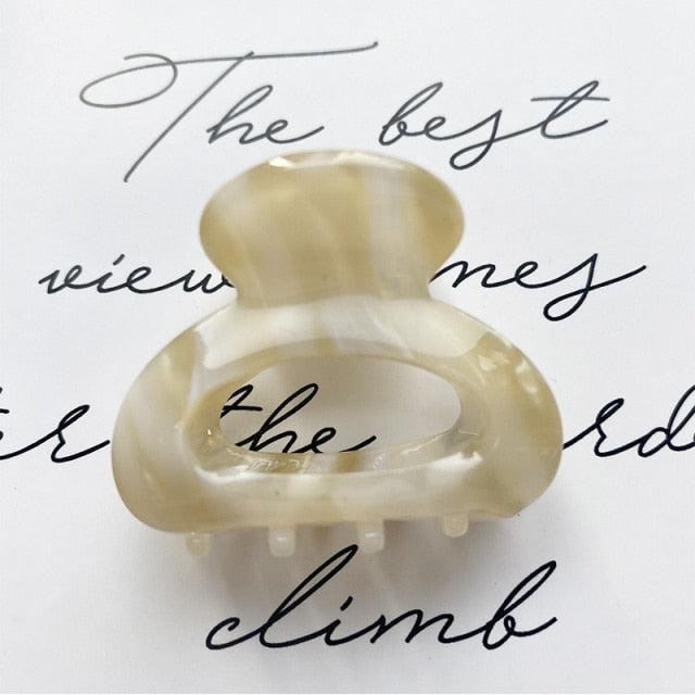Sweet Mini Acetate Hair Clip for Women Girls Hair Claw Chic Barrettes Crab Hairpins Styling Claw Clips Fashion Hair Gorgeous Hair Accessories For Women Stevvex