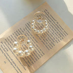 Sweet Mini Round Pearl Hair Clips for Women Girls Hair Claw Chic Barrettes Claw Crab Hairpins Styling Gorgeous Fashion Hair Accessories For Women