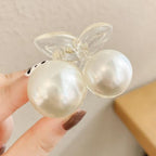 Sweet Mini Round Pearl Hair Clips for Women Girls Hair Claw Chic Barrettes Claw Crab Hairpins Styling Gorgeous Fashion Hair Accessories For Women