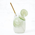 Stainless Steel Reusable Straw Set 5-Piece With Cleaner Bag Eco Dishwasher BandsCo Straps