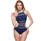 Swimsuit One Piece Backless  Beach Swimwear Women One Piece Swimsuits Plunge V Neck Bathing Suits Lace up Monokini Strappy Cutout Swimwear Bikini Bathing Suit Push Up Women's Swimwear Bodysuit For Women Stevvex