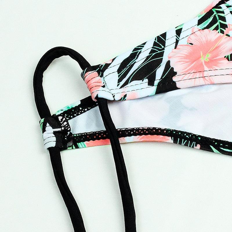 Swimwear Woman Swimsuit  Bikini New Push Up Bikini Set Bathing Suit Women's Bikini Swimsuits Floral Printed Bathing Suits For Women 2 Piece Bikini  Women  Floral Print Beachwear Two Piece Suit Stevvex