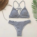Swimwear Women Bikini Set Hollow Out Swimsuit Padded Halter Padded Push Up Bikini Set Two Pieces Swimsuit For Women Swimwear Bathing Suit Gifts For Mom Wife Girlfriend Lace Up Two Piece Bathing Suit Stevvex