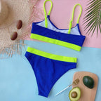 Swimwear Women Swimsuit Push Up Bikinis Fashion Women's Solid Color Bikini Pad Swimwear Swimsuit Beachwear Set Triangle Bikini Bathing Suits Stevvex