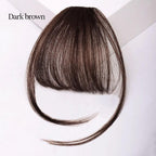 Synthetic Air Bangs Heat Resistant Hairpieces Hair Women Natural Short Black Brown Bangs Hair Clips For Extensions Natural Flat Neat Bangs With Temples For Women One Piece Hairpiece Stevvex