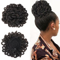 Synthetic Dread Locks Chignon Faux Locks Hair Bun Hairpiece Drawstring Pony Tail Clip in Hair Extensions For Black Women Clip in Hair Extension For Volumized Hair Buns For Girls Stevvex