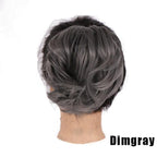 Synthetic Messy Bun Scrunchie Chignon With Elastic Hair Bands Donut Straight Ponytail Hair Pieces For Women Hair Extensions Clip in Hair Extension For Volumized Hair Buns For Girls