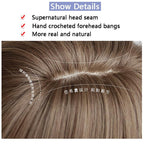 Synthetic Wigs For Women Daily Cosplay Long Water Wave  Lolita Wig With Bangs Cold Brown Heat Resistant Hair Bob Wigs For Black Women Cosplay Wigs For Women Gifts for Girlfriends Stevvex