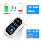 8/4-Port LED Display USB Charger Pi-Mart