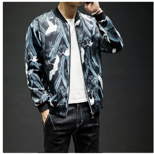 Embroidered Baseball Jacket and Casual Jacket