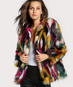 Women Color Fur Coats Pi-Mart