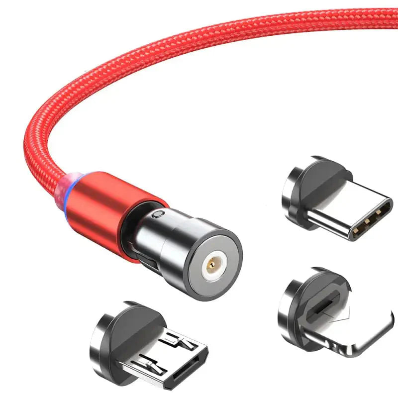 Magnetic Cable For Micro, USB Type C, and IOS Charger Fast Charging Pi-Mart