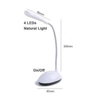 Table Lamp For Study LED Desk Lamp 3XAAA Battery Not Include Dimmable Mini Table Top Lantern Cute Book Light Office Smart Decorative Table Lamp Cute Study Lamps for Bedroom Décor Stevvex