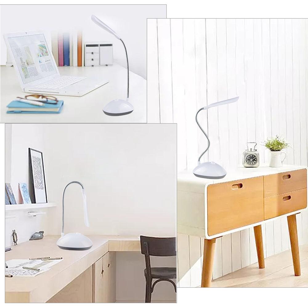 Table Lamp For Study LED Desk Lamp 3XAAA Battery Not Include Dimmable Mini Table Top Lantern Cute Book Light Office Smart Decorative Table Lamp Cute Study Lamps for Bedroom Décor Stevvex