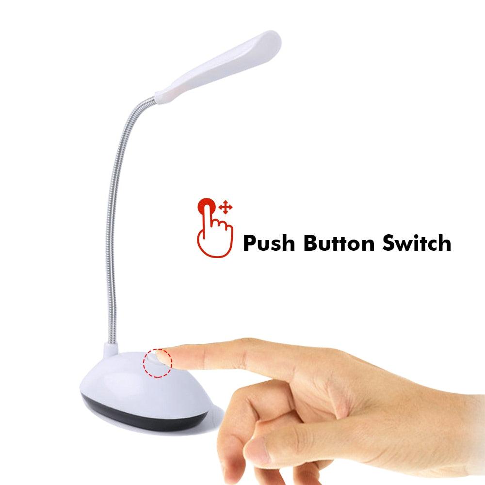 Table Lamp For Study LED Desk Lamp 3XAAA Battery Not Include Dimmable Mini Table Top Lantern Cute Book Light Office Smart Decorative Table Lamp Cute Study Lamps for Bedroom Décor Stevvex