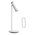 Table Lamp LED Desk Night Lamp Eye Protection Study Reading Light USB Rechargeable Desktop Office Work Table Lamp Decorative Table Lamp Cute Study Lamps for Bedroom Décor
