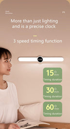 Table Lamp Table Clock USB Lamp Magnetic Led Desk Lamp Study Office Light Rechargeable Bedroom Bedside Children Lamp Decorative Table Lamp Cute Study Lamps for Bedroom Décor