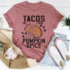 Tacos Are More Important Than Pumpkin Spice Tee Peachy Sunday